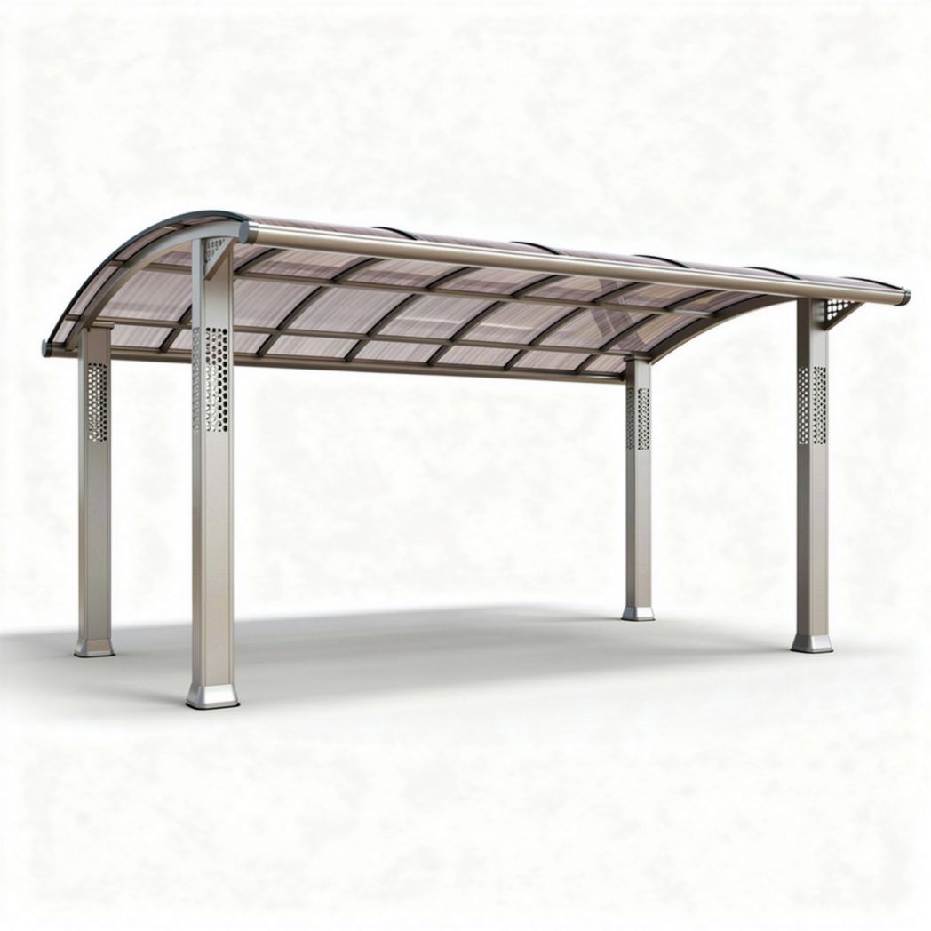 Carport van aluminium met polycarbonaat dak 300 x 200 x 220cm